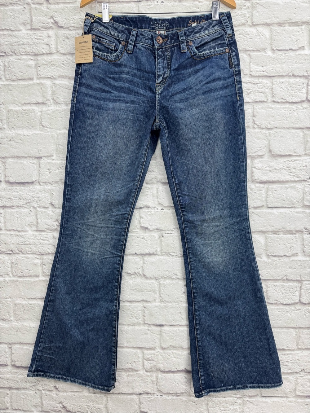 Silver Jeans Suki Flare Jeans Women Size W31 L33 Medium Wash Stretch Denim